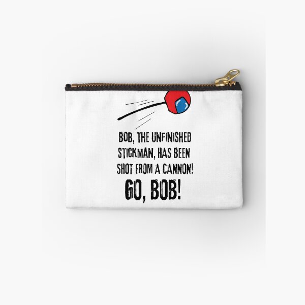 Item preview, Bob, the Unfinished Stickman, wants you to celebrate his carefree take on life.  designed and sold by LagoonandBeans.