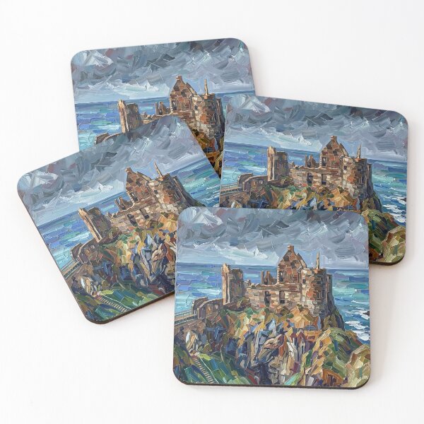 Item preview, Painting of Dunluce Castle Ruins, Antrim, Northern Ireland. designed and sold by davidelder.