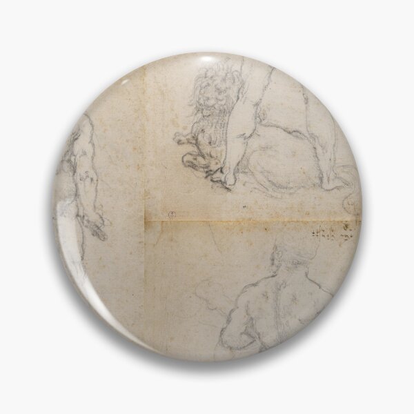 Item preview, Ercole e il Leone Nemeo by Leonardo da Vinci: High Renaissance Sketch Poster designed and sold by artofuniverse.