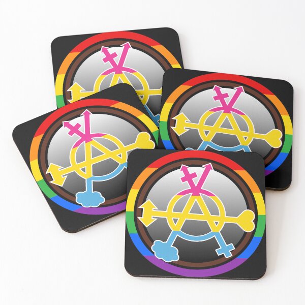 Item preview, Pansexual Gender Anarchy Symbol  designed and sold by dickensign.
