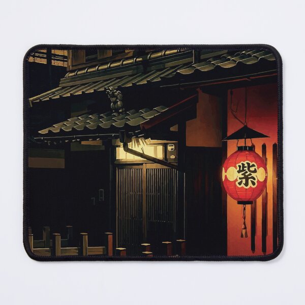Item preview, Traditional Japanese Entrance with Lantern at Night designed and sold by darekkocurek.