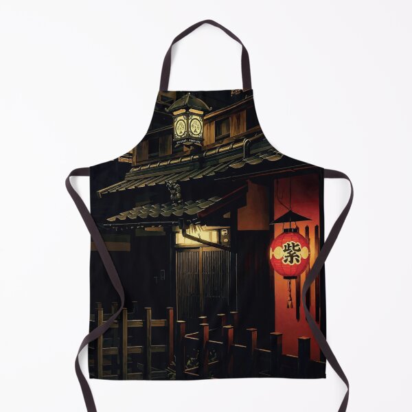 Item preview, Traditional Japanese Entrance with Lantern at Night designed and sold by darekkocurek.