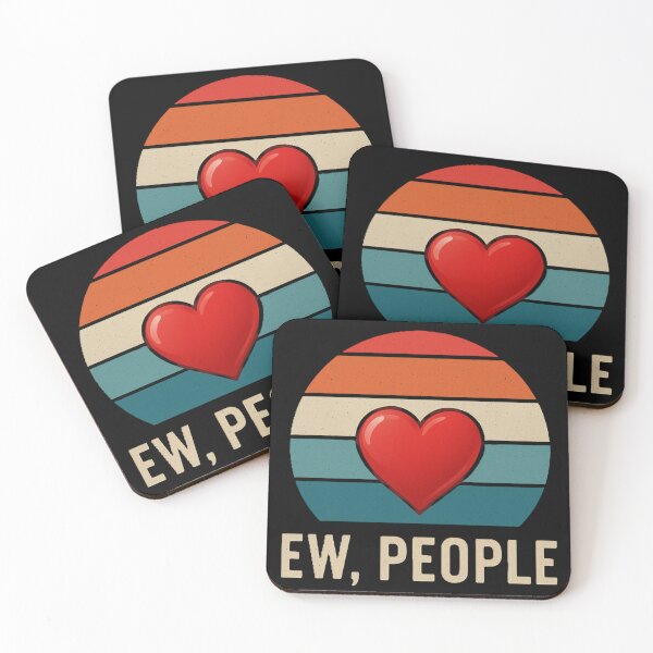 Item preview, Ew People Vintage Retro Funny Introvert Lover Anti Social Humor T-Shirt designed and sold by Negisandeep studio.