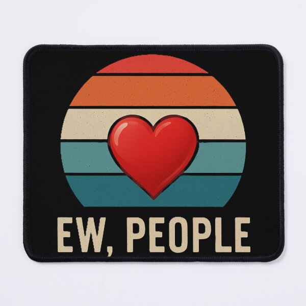Item preview, Ew People Vintage Retro Funny Introvert Lover Anti Social Humor T-Shirt designed and sold by Negisandeep studio.