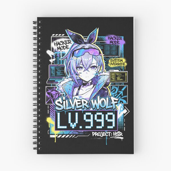 Item preview, Silver Wolf Lv.999: Reality Glitch Master designed and sold by Senpaiwaves.