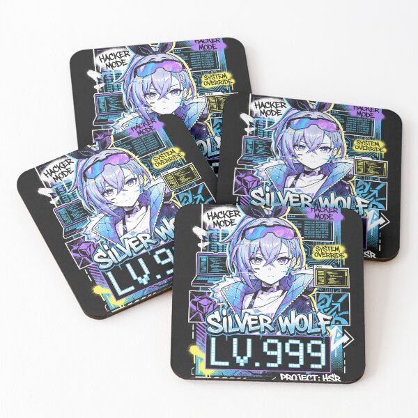 Item preview, Silver Wolf Lv.999: Reality Glitch Master designed and sold by Senpaiwaves.