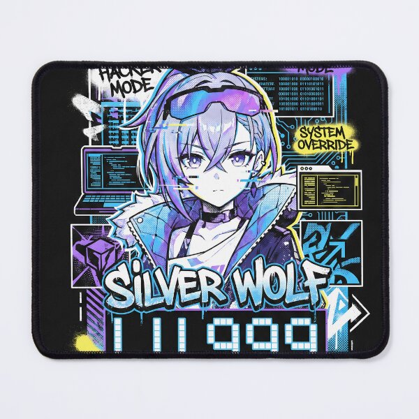 Item preview, Silver Wolf Lv.999: Reality Glitch Master designed and sold by Senpaiwaves.