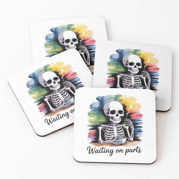 Item preview, Waiting On Parts — Skeleton Mechanic Coffee Shirt V19 designed and sold by DarylWelsh2024.