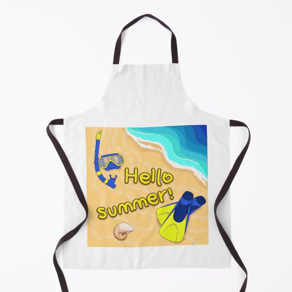 Item preview, Illustration of beach. Hello, summer. designed and sold by RizikCat.