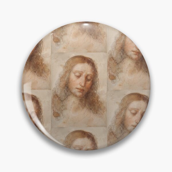 Artikelvorschau, Kopf Christi von Leonardo da Vinci: Andachtsbild der Hochrenaissance entworfen und verkauft von artofuniverse.