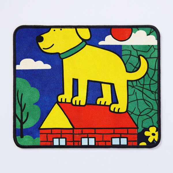 Item preview, Dog On Roof Drawing designed and sold by veltriquee.