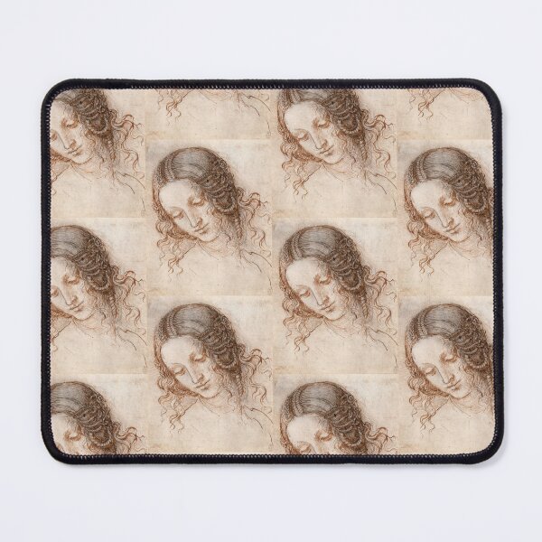 Item preview, Head of Leda by Leonardo da Vinci: High Renaissance Fine Art Poster designed and sold by artofuniverse.