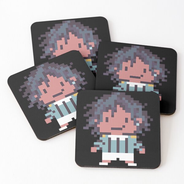 Item preview, Tiny Pixel Character With Dark Fluffy Hair designed and sold by YuranoLabArtS.