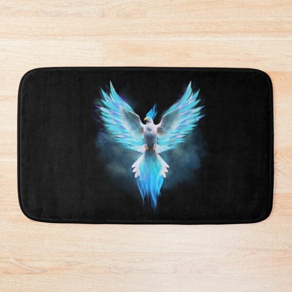 Item preview, Blue Flying Eagle Glowing Wings Abstract Design designed and sold by StyleBloomes.