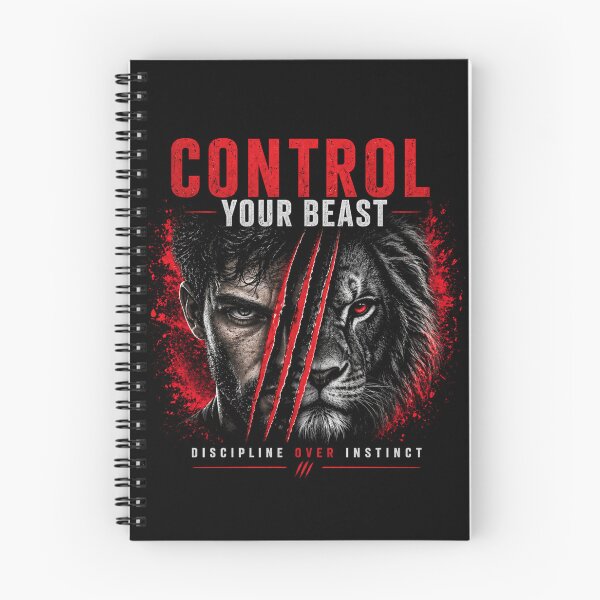 Item preview, Control Your Beast Shirt – Discipline Over Instinct Lion Mindset Tee designed and sold by NAJURE.