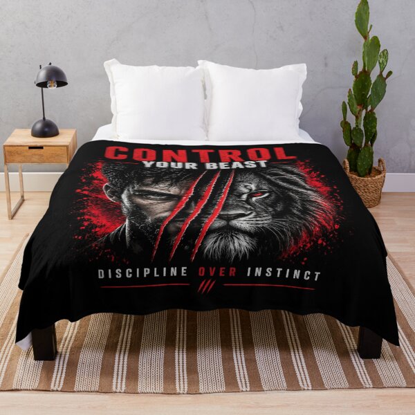 Item preview, Control Your Beast Shirt – Discipline Over Instinct Lion Mindset Tee designed and sold by NAJURE.