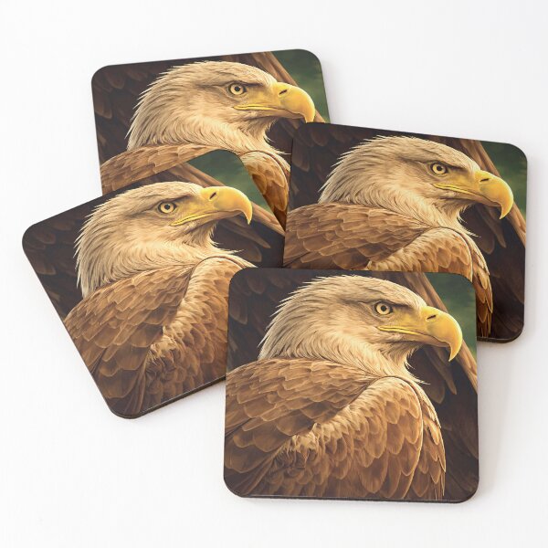 Item preview, Close‑Up Portrait of a Bald Eagle designed and sold by darekkocurek.