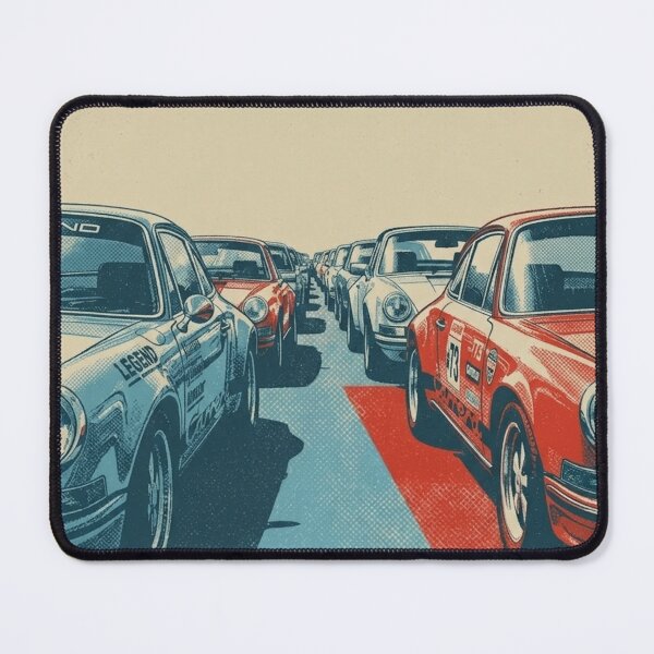 Item preview, Classic German Sportscars – Halftone Pop Art designed and sold by Fuel-Shirts.