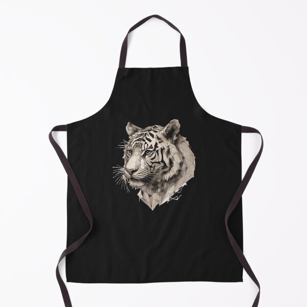 Item preview, Geometric Mosaic White Tiger – Modern Animal Art designed and sold by Tklezardesigns.