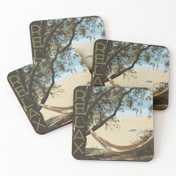 Item preview, Relax Hammock Beach Travel Poster designed and sold by graceebianchi.