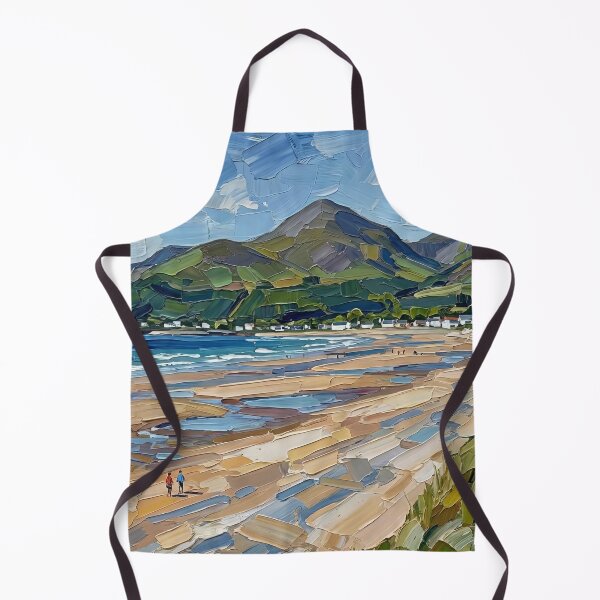 Item preview, Impasto style painting of Murlough Beach and the Mourne Mountains, Northern Ireland. designed and sold by davidelder.