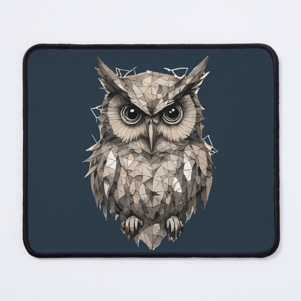 Item preview, Geometric Mosaic Owl – Modern Animal Art designed and sold by Tklezardesigns.
