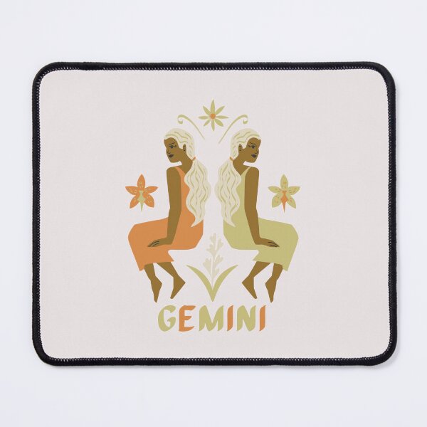 Item preview, Gemini Twins Zodiac Woman – Boho Floral Astrology Illustration designed and sold by Artsy Corner.