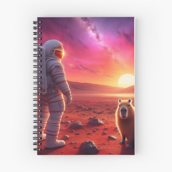 Item preview, Cosmic Encounter – Astronaut & Capybara designed and sold by Dogandesighn.
