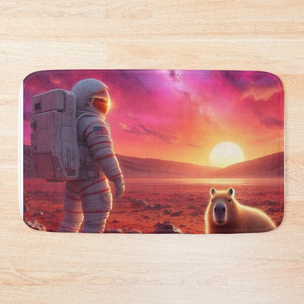 Item preview, Cosmic Encounter – Astronaut & Capybara designed and sold by Dogandesighn.