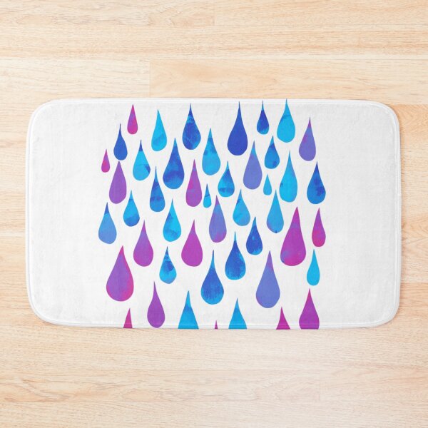 Item preview, Pink and blue rain drops designed and sold by uunaa.