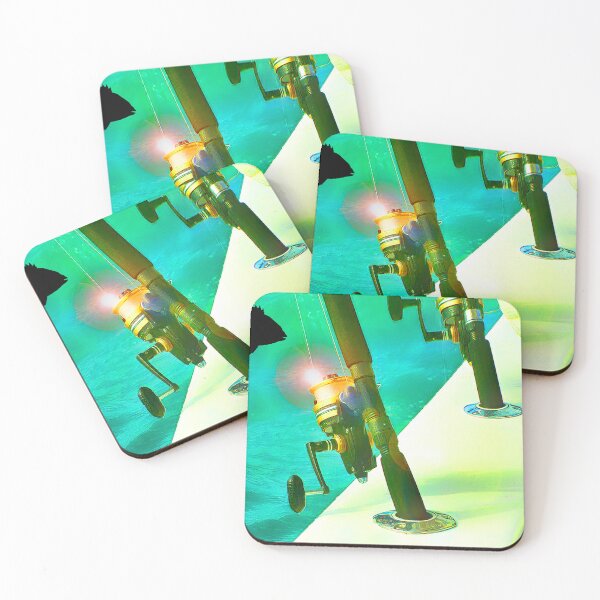 Item preview, Fishing Rods in Holders, A Strike, Digital Illustration designed and sold by AMacGPhilly.