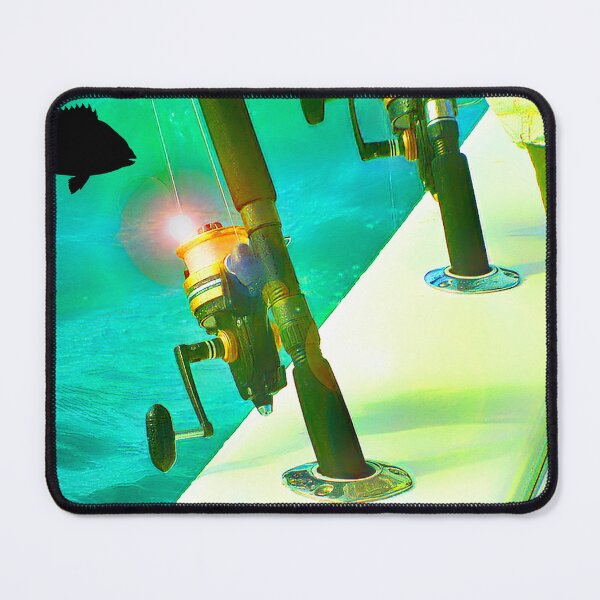 Item preview, Fishing Rods in Holders, A Strike, Digital Illustration designed and sold by AMacGPhilly.