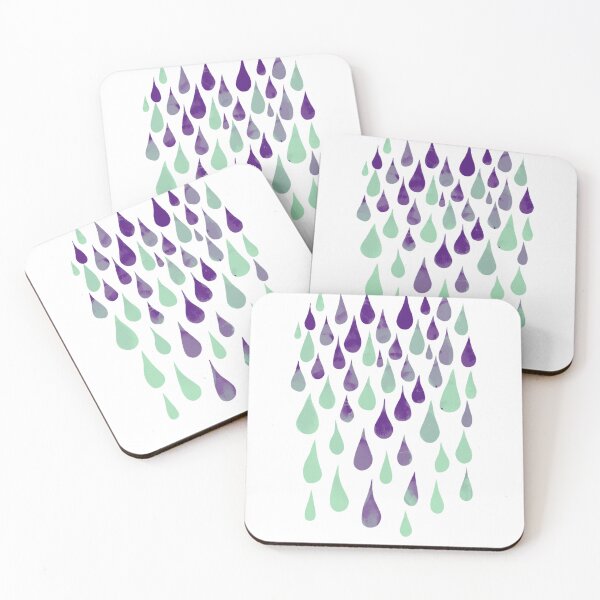 Item preview, Blue rain drops designed and sold by uunaa.