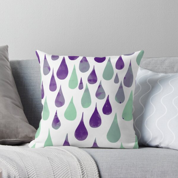 Item preview, Blue rain drops designed and sold by uunaa.