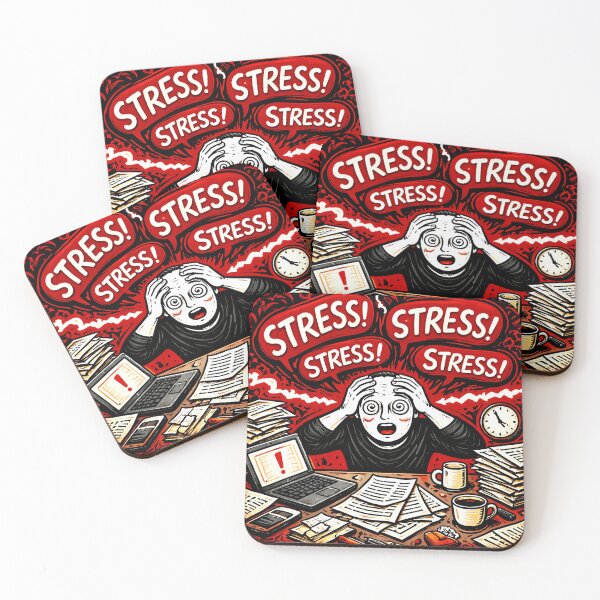 Item preview, Stress Overload Desk Drawing designed and sold by xeltravom.