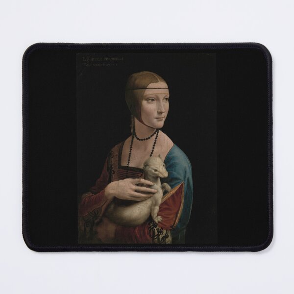 Item preview, Lady with an Ermine by Leonardo da Vinci: High Renaissance Portrait Poster designed and sold by artofuniverse.