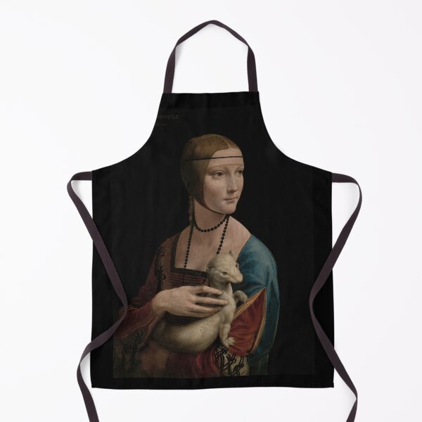 Item preview, Lady with an Ermine by Leonardo da Vinci: High Renaissance Portrait Poster designed and sold by artofuniverse.