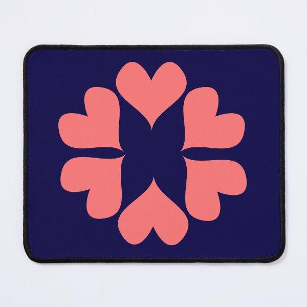 Item preview, Pink Hearts Floral Mandala Art Minimalist Love Design designed and sold by SolutionsArt.