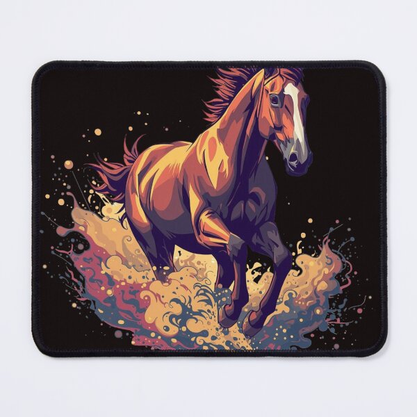 Item preview, Running Horse Illustration – Dynamic Galloping Stallion Splash Art designed and sold by Kruti Collection.