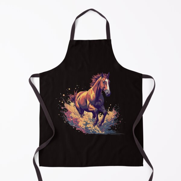 Item preview, Running Horse Illustration – Dynamic Galloping Stallion Splash Art designed and sold by Kruti Collection.