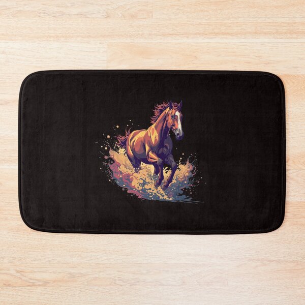 Item preview, Running Horse Illustration – Dynamic Galloping Stallion Splash Art designed and sold by Kruti Collection.