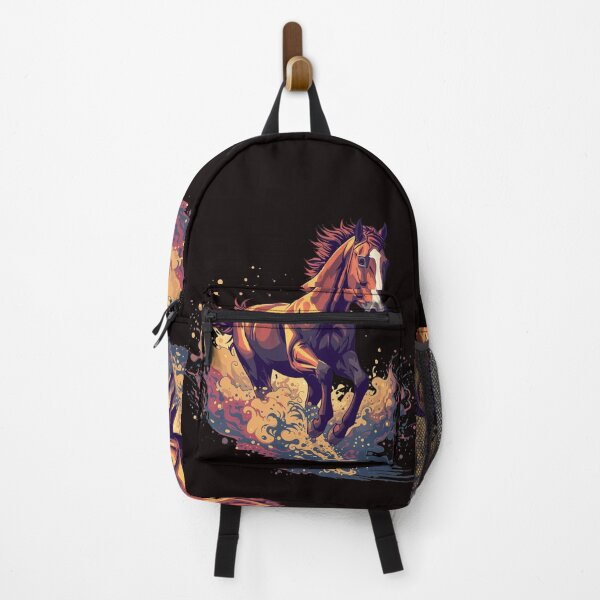 Item preview, Running Horse Illustration – Dynamic Galloping Stallion Splash Art designed and sold by Kruti Collection.