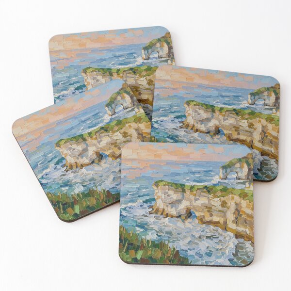 Item preview, Impasto style painting of Magheracross Arches, Antrim Coast. Northern Ireland. designed and sold by davidelder.