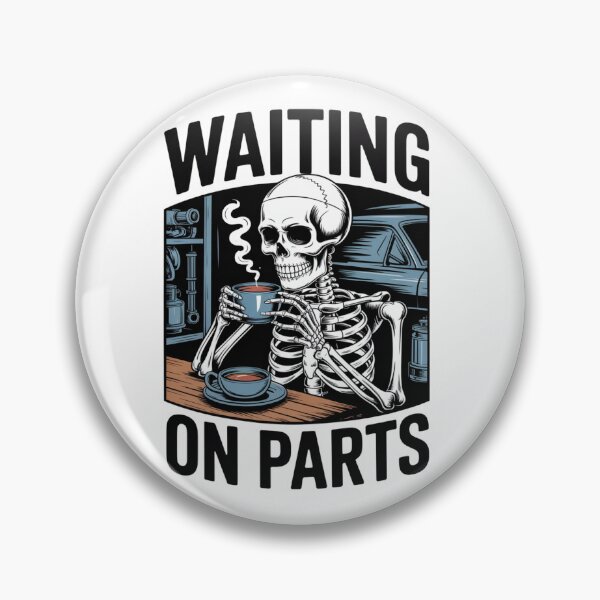 Item preview, Waiting On Parts — Skeleton Mechanic Coffee Shirt V24 designed and sold by DarylWelsh2024.