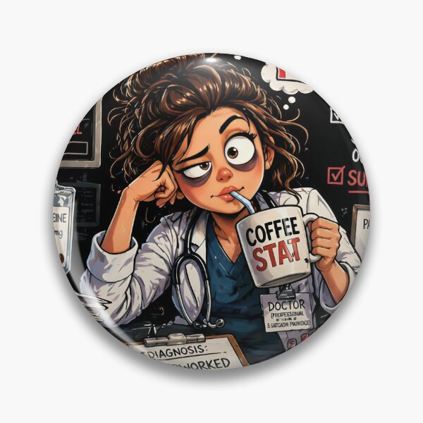 Item preview, Overworked & Underpaid Doctor – Funny Medical Meme | Coffee Stat ER Humor designed and sold by Stekooo.