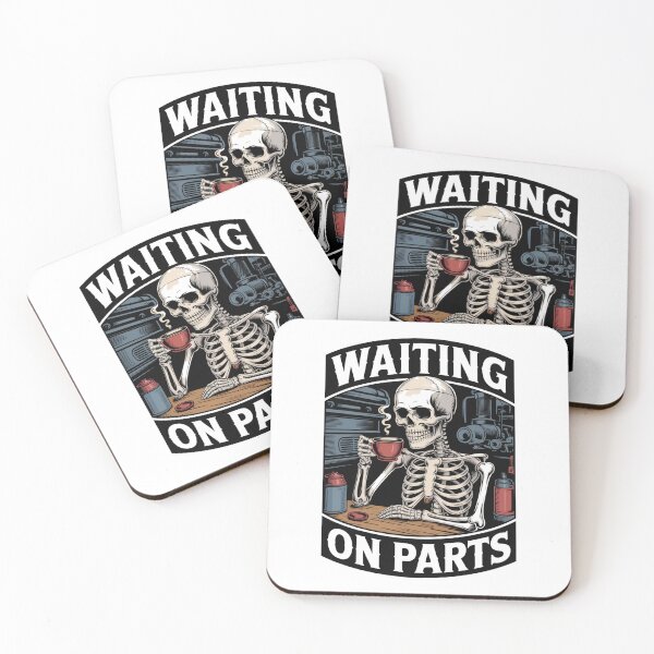 Item preview, Waiting On Parts — Skeleton Mechanic Coffee Shirt V26 designed and sold by DarylWelsh2024.