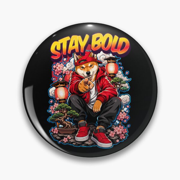 Item preview, Shiba inu hip hop street style stay bold illustration designed and sold by Tong4130.