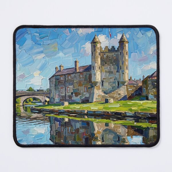 Item preview, Impasto style painting of Enniskillen Castle, Co Fermanagh, Northern Ireland. designed and sold by davidelder.