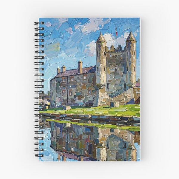 Artikelvorschau, Gemälde im Impasto-Stil, das Enniskillen Castle in der Grafschaft Fermanagh, Nordirland, darstellt. entworfen und verkauft von davidelder.