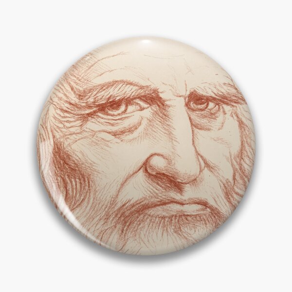 Item preview, Leonardo Da Vinci Self Portrait by Leonardo da Vinci: Sanguine Renaissance Study designed and sold by artofuniverse.